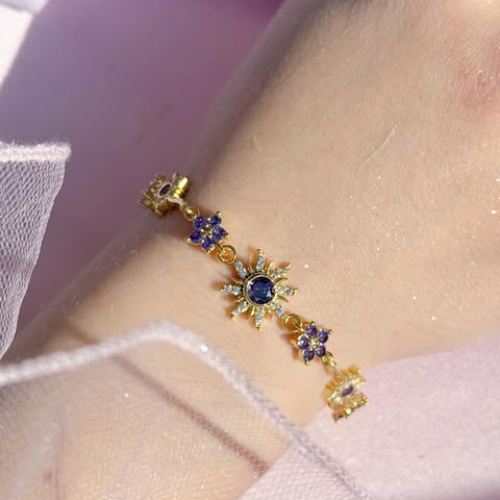 Pulseira Rapunzel – Banhada a Ouro/Prata + Caixa de presente incluída