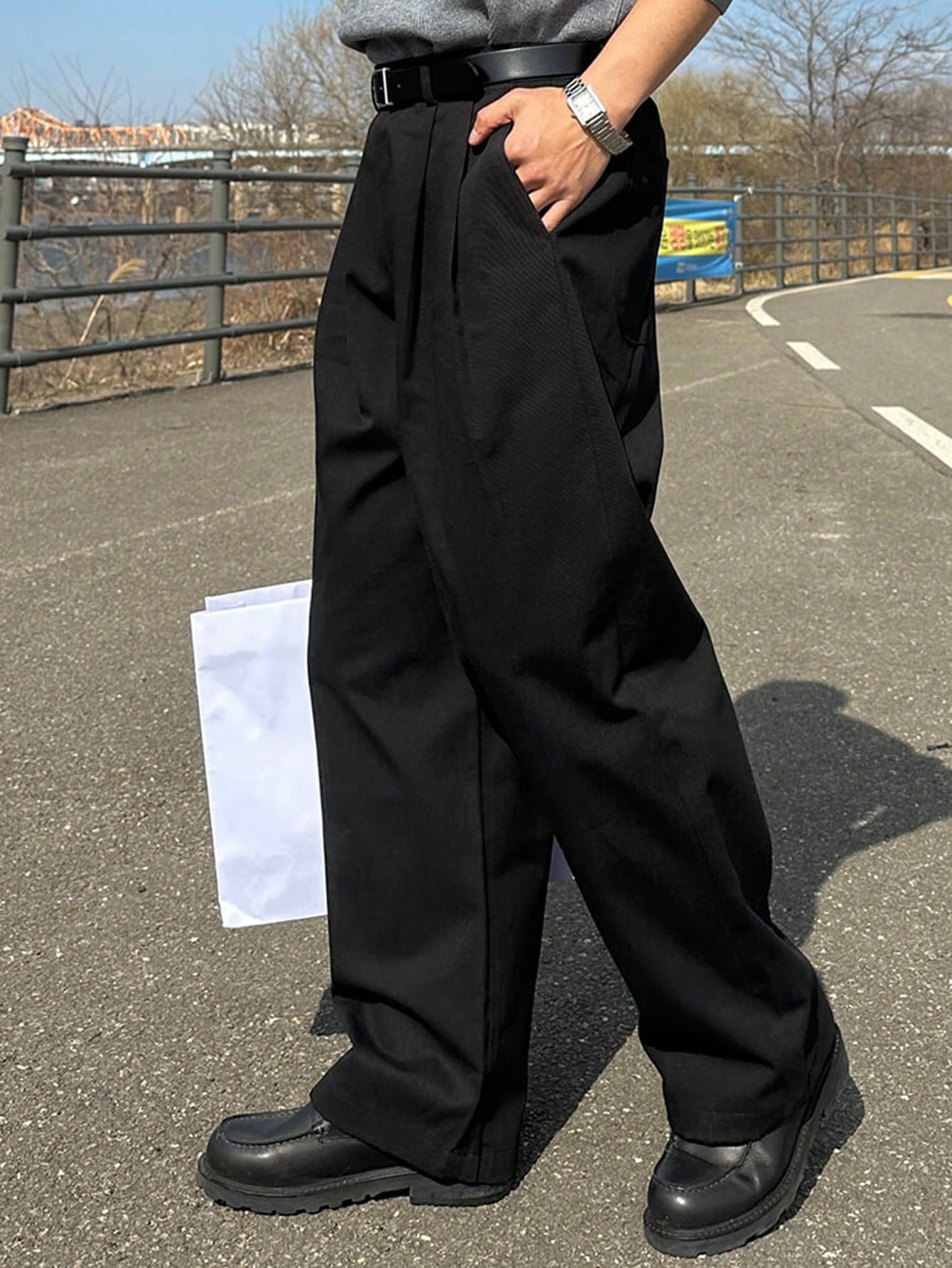 Classic Baggy Cotton Pants