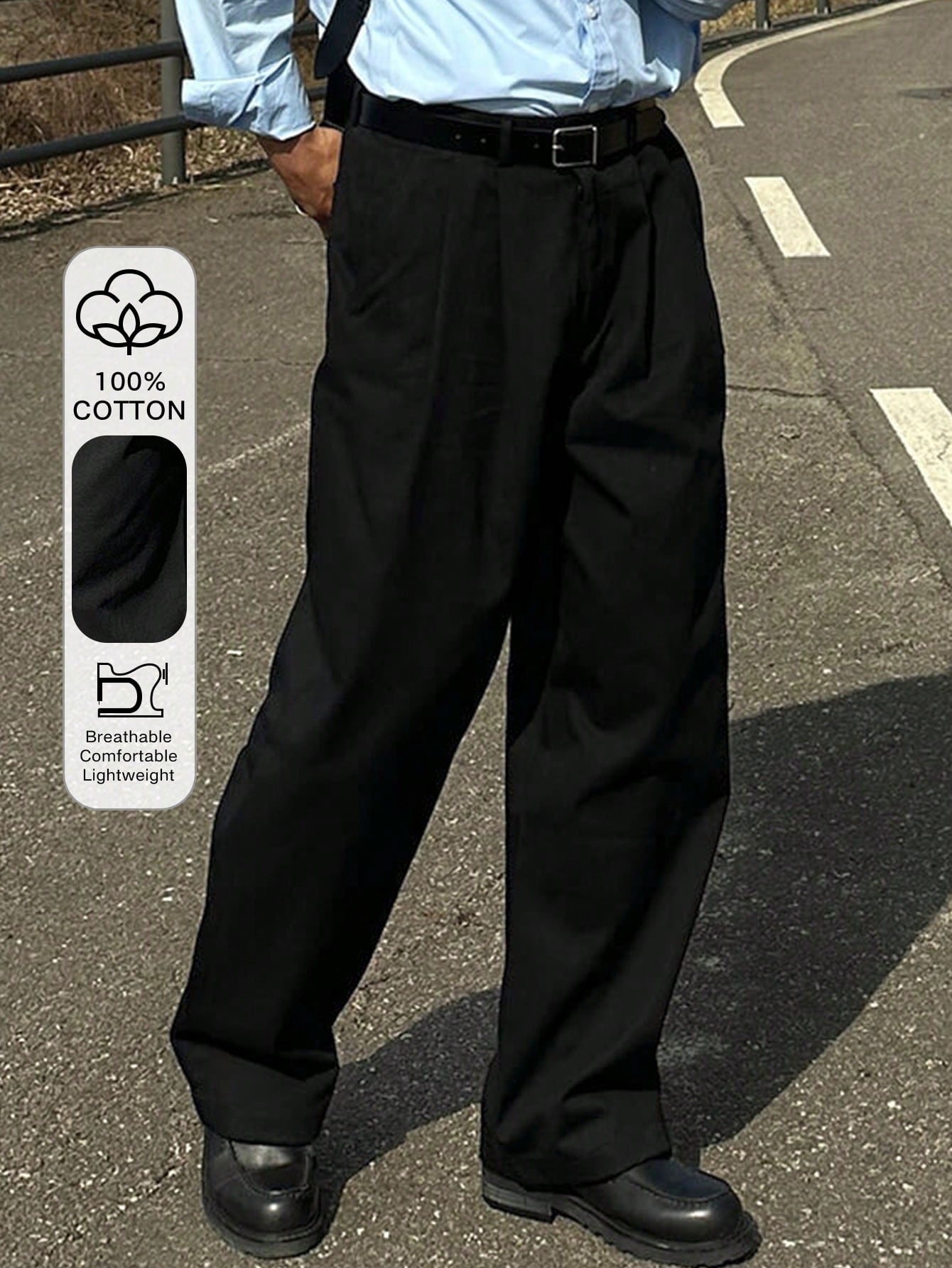 Classic Baggy Cotton Pants