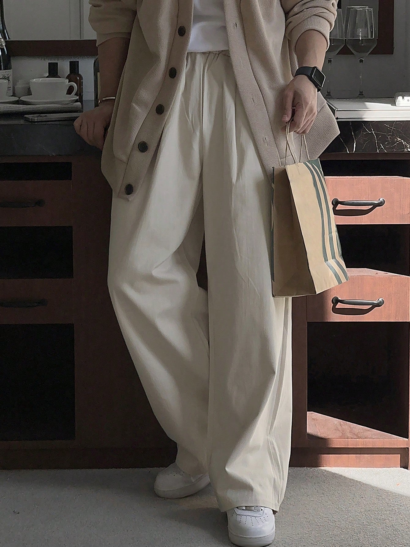 Minimal Wide Leg Pants