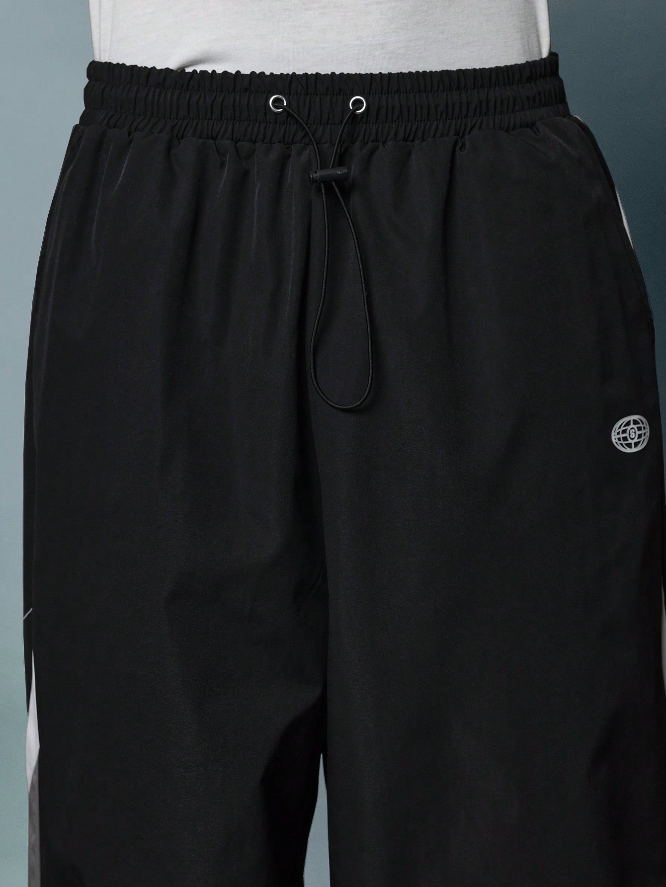 Oversized Black Track Pants