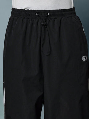 Oversized Black Track Pants